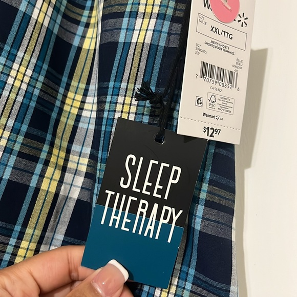 Sleep Therapy Time To Relax (Wal-Mart) Plaid XXL Men’s Shorts NWT $15 - Picture 8 of 13